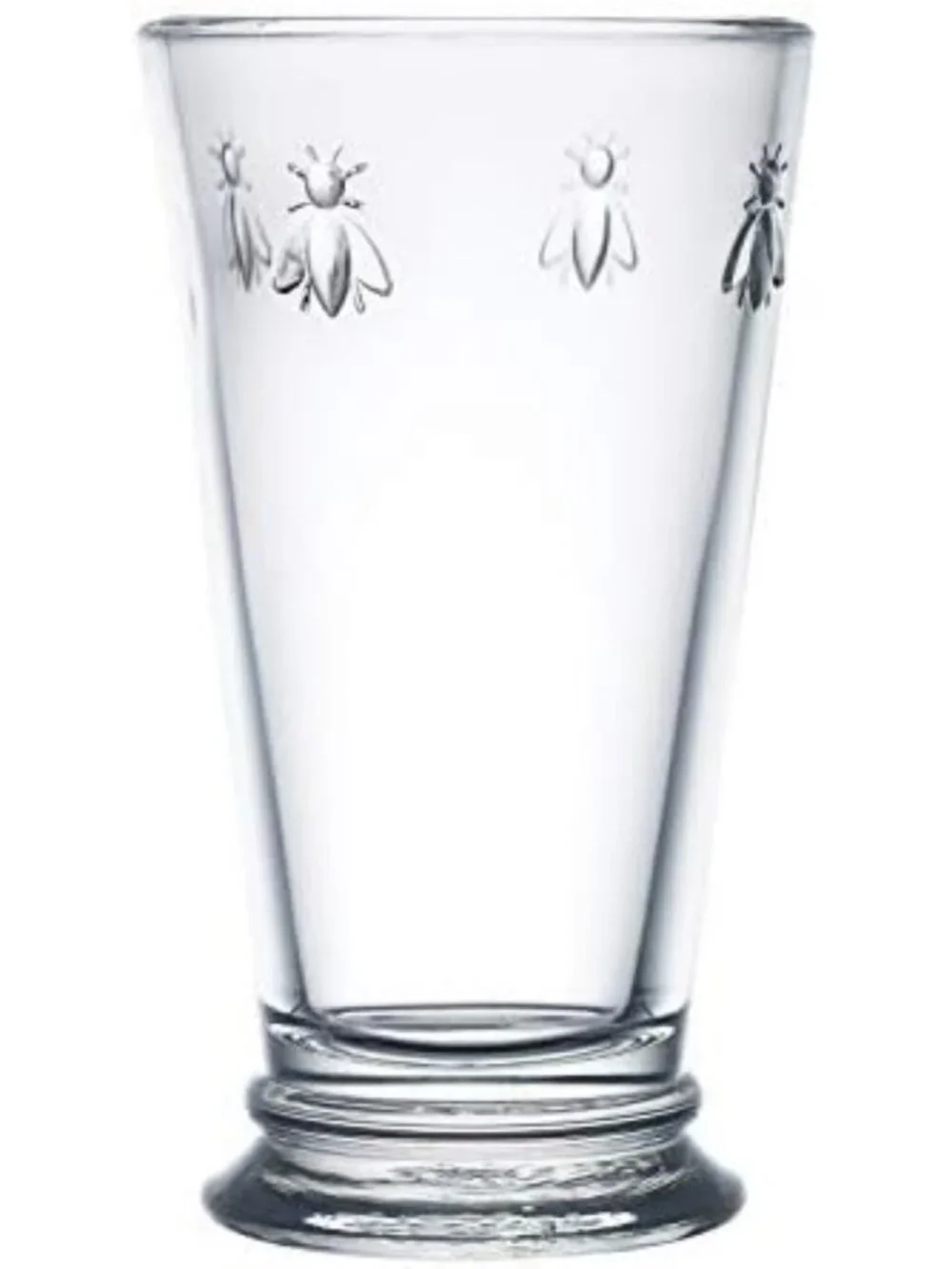 Elegant Double Old Fashioned Tumblers Set of 6 - Fancy Bee Glassware (15 oz)